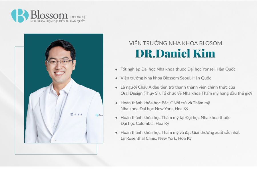 Chân dung Dr.Daniel Kim - Viện trưởng Nha Khoa Blossom Seoul, Hàn Quốc