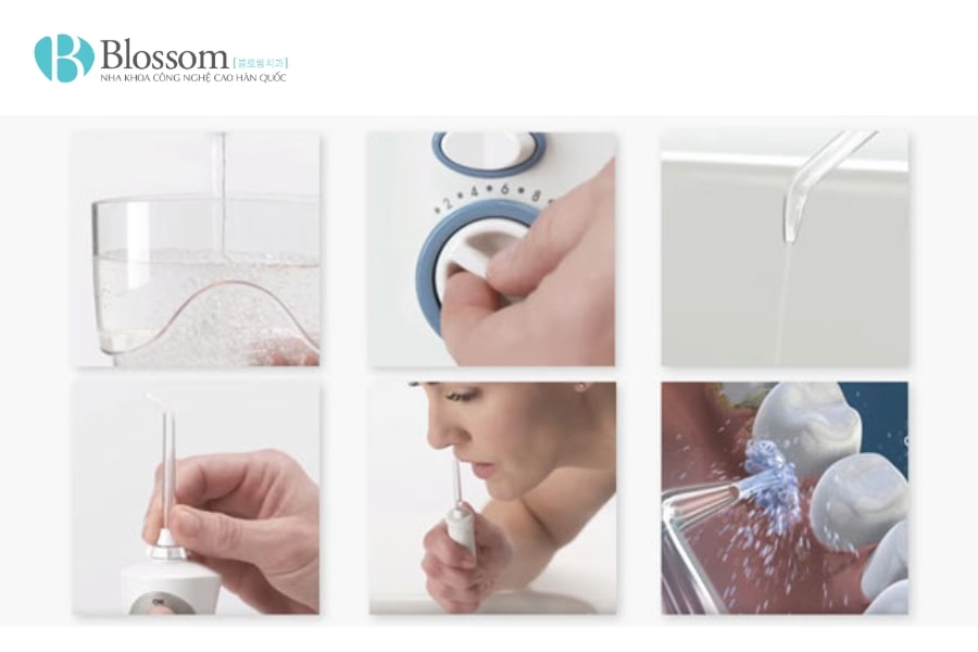 Hướng dẫn cách sử dụng tăm nước đúng cách, hiệu quả và an toàn cho răng miệng 3 su dung tam nuoc 3 min